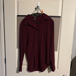 Women's Burgundy Blouse